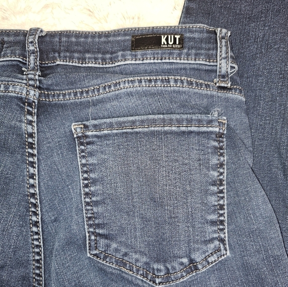 Kut From The Kloth Dark Was Skinny Jeans Size 8 Mid High Rise - Picture 9 of 14